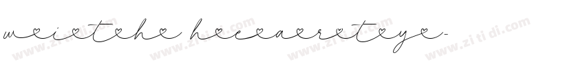 With Hearty字体转换